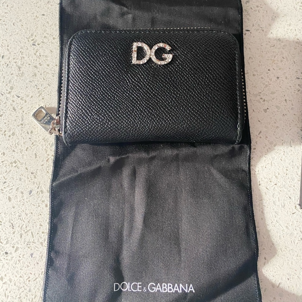 Dolce &gabanna small women unisex wallet black new